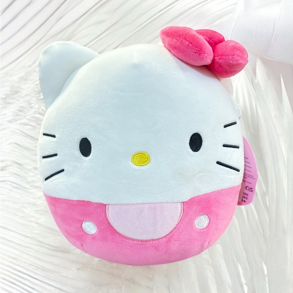Squishmallow Sanrio Hello Kitty Pink 8" Kellytoy RARE NWT AUTHENTIC - Picture 1 of 9